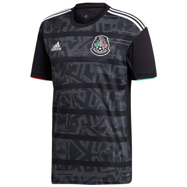 Camiseta Mexico 1ª Kit 2019 Negro Gris